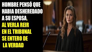 HOMBRE PENSO QUE HABIA DESHEREDADO A SU ESPOSA, AL VERLA REIR EN EL TRIBUNAL SE ENTERO DE LA VERDAD