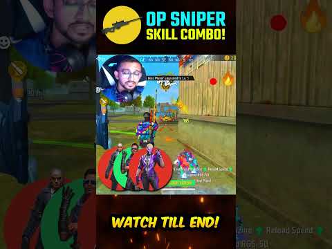 New Secret Sniper Character Skill Combo For BR RANK in Freefire🔥l #shorts #freefire | PRI GAMING