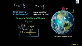 Calculation of Mass of the Earth