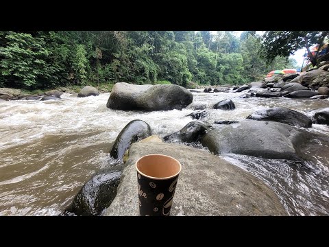 enjoy the white water rafting while relaxing with coffee