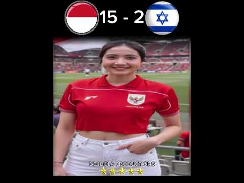 victory for Indonesia🇮🇩vs🇮🇱Israel🔥big match goal & highlights imaginary 🥶