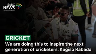 Cricket | We are doing this to inspire the next generation of cricketers: Kagiso Rabada
