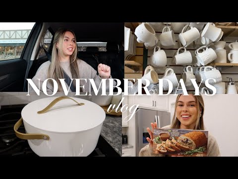 NOVEMBER DAYS | dying my hair, thanksgiving prep, painting mugs, black friday shopping + more!