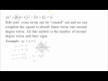 Quadratic Constraints and Conic Sections