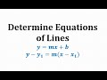 Understanding Equations of Lines