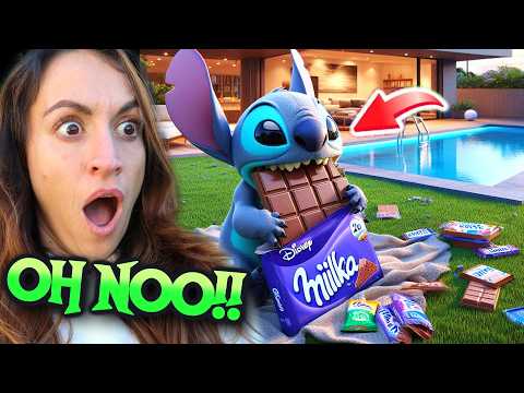 ¡STITCH SE COMIO TODO EL CHOCOLATE MILKA!😱NOS ENFADAMOS😡