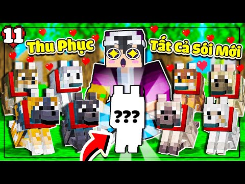 LỘC THỬ THÁCH THU PHỤC  TẤT CẢ LOÀI SÓI CÓ TRONG PHIÊN BẢN MỚI VÀ CÁI KẾT😁 | MINECRAFT SINH TỒN 1.21