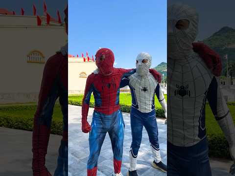GreenMan comedy: Spider-Man acrobatics parkour😍 #spiderman