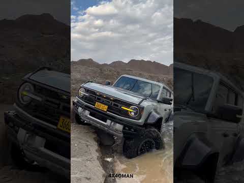 Ford Bronco Raptor, first car ever to cross this obstacle. #offroading #automobile #camping