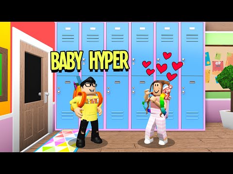 Baby Hyper Met His Girlfriend In School! (Roblox Bloxburg)