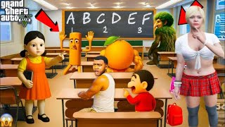 FRANKLIN Ask Question & Answers In His Tution With Shinchan,Girlfriend In GTA V | ShivGam Gaming