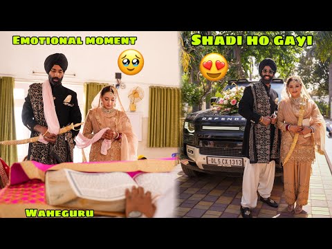 Finally vo din aa gaya 😍 Shadi ho gayi Prabhjot or Sahiba ki ❤️ khushi se sab Emotional ho gaye 🥹