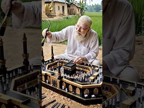 Beautiful Mini wooden Mosque | AI Art โช๏ธ๐ Egzon Ibrahimi #ClayMosque #FaithAndArt #IslamicArt