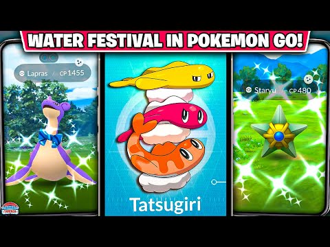 Water Festival Returns!! Tatsugiri Raids, Shiny Lapras Scarf & HUGE Bonuses in Pokémon GO!