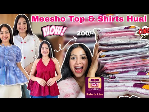 "Unboxing Mesho's Stunning Shirts and Tops! 👗👕✨" #riturvanjali #meeshotophaul
