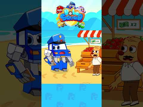 ¿Dónde está mi cola | Sí sí, canción de frutas | RoboSquad #shorts