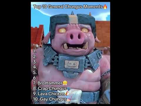 Top 10 General Chungus Moments🔥 #minecraftmovie #minecraft #shorts