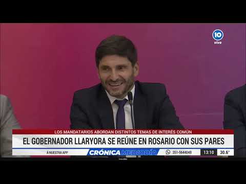 Martín Llaryora con Frigerio y Pullaro: "Si se funde el campo, la vamos a pasar muy mal"