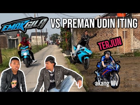 EMAK GILA VS PREMAN 🔥 #emak #akangmv #udin  #iting