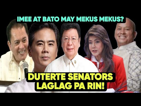 MARCOLETA AT MGA DUTERTE SENATORS LAGLAG SA SURVEY! IMEE MARCOS AT BATO PASOK! MAY MEKUS MEKUS BA?