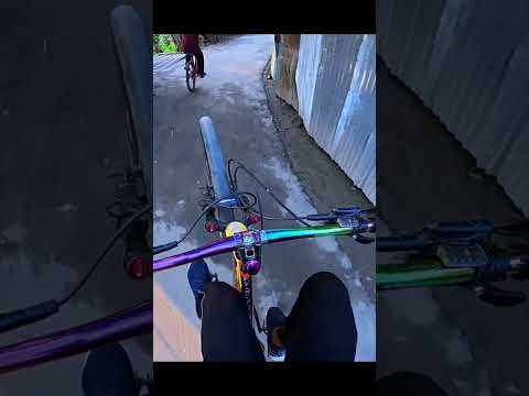 What happened while riding a bicycle in the village #shorts #cyclestunt #viral