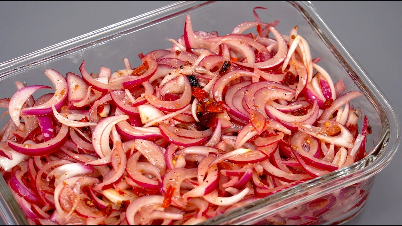 Лучшеи ЗАКУСКИ к мясу НЕ СУЩЕСТВУЕТ! Готовлю за 2 минуты! Маринованныи лук - 11 рецептов!