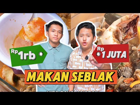 Diwan Makan Seblak dari harga Rp.1000 Sampai Rp. 1.000.000