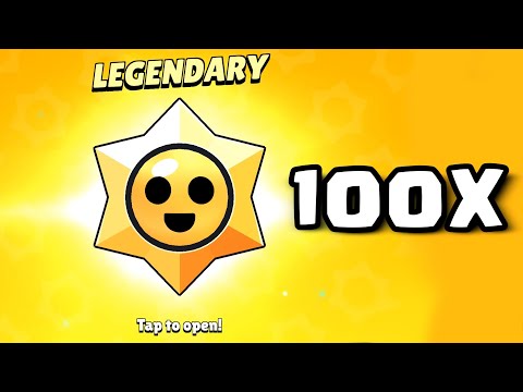 100 Starr Drops Opening Brawl Stars!