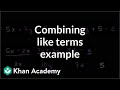 Simplifying Expressions by Combining Like Terms