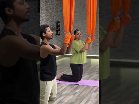 Aerial yoga-ல இவ்ளோ இருக்கா 🤩| Gayathri From Aminjikarai