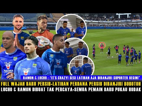 🔵LATIHAN PERDANA PERSIB PENUH KEJUTAN😱LUCHO & RAMON TERKEJUT LATIHAN DIPENUHI RIBUAN BOBOTOH