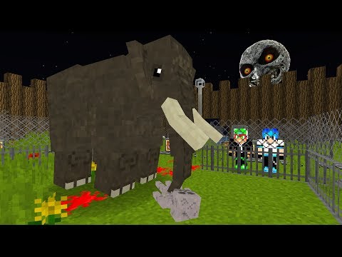ELEFANTE MUITO PERIGOSO ESCAPOU DO ZOOLÓGICO NO MINECRAFT