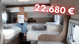 Camper fabrikneu mit Heckgarage 22.680 € Tabbert 460 E 2.3 – Kompakter Camper mit Heckgarage