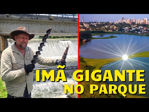 Ele ficou SURPRESO com oque estava no LAGO desse PARQUE