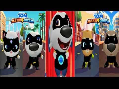 TALKING TOM HERO DASH -- TOTAL ANGELA SAVE HANK BOSS FIGHT CLASSIC RUN FUN RUN BLUE BLACK ANGELA