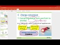 Energy Conversion Processes in Physics