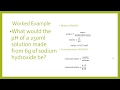 pH and pOH Calculations