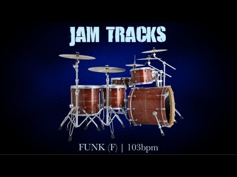 Funk Drum Backing Track (F) | 103 Bpm – MegaBackingTracks