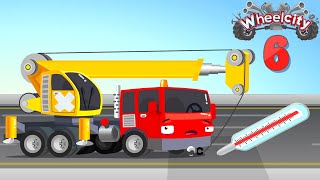 A Good Lesson for the Crane | Ambulance Lila, Police Car Flash | Wheelcity Kids Animation
