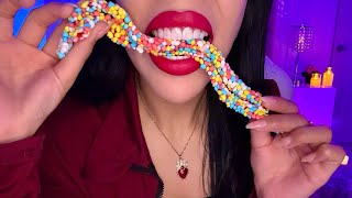 ASMR C0MIEND0 TIRITAS DE COLORES SUPER CRUJIENTES✨