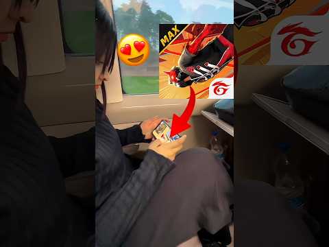 Cute Free Fire Girl in Train 😍| i found a free fire girl in train 😱 #shorts #minivlog #freefire