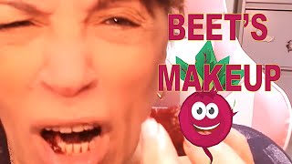 [ASMR] TE MAQUILLO CON REMOLACHA o BETABEL💄FAST AND AGGRESSIVE BEET💄SPIT PAINTING