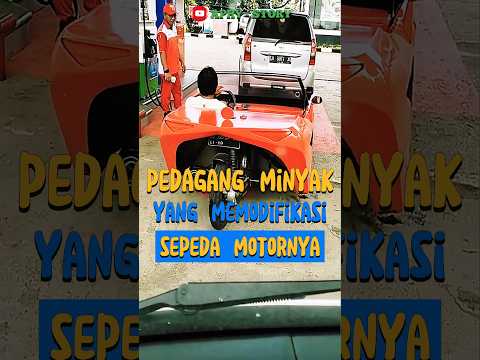 PEDAGANG MINYAK | YANG MEMODIFIKASI SEPEDA MOTORNYA #shorts #minyaklangka #pedagang #sepedamotor