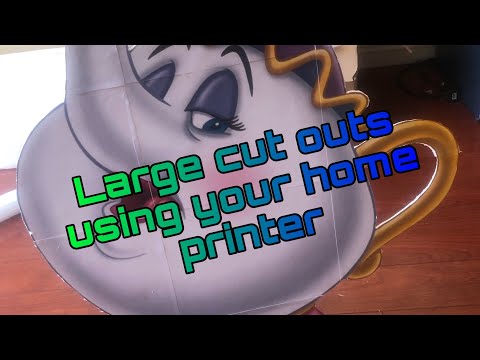 How To: Make Large Cut Outs Using Your Printer