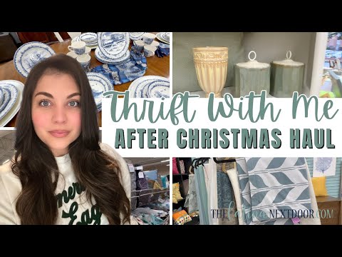 THRIFT AND SHOP WITH ME AFTER CHRISTMAS SALES AND HUGE SHOPPING HAUL