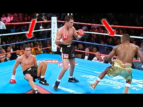 Cuando De la Hoya y Ike Quartey SE NOQUEAN Y SE LEVANTAN para romperse la madre A Chingazos!!