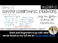 Solving Logarithmic Equations with Logs on Both Sides