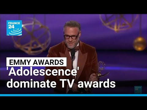 YouTube video thumbnail: 'Adolescence,' 'The Studio' Dominate Television's Emmy Awards