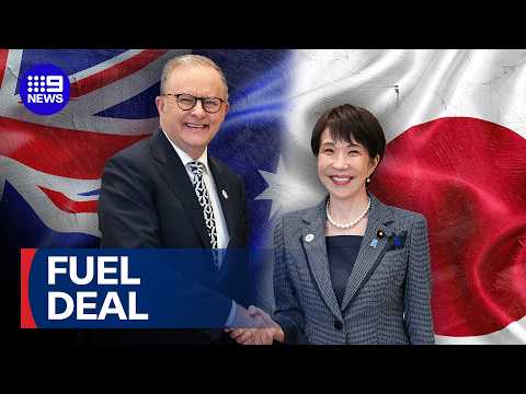 YouTube video thumbnail: PM Albanese Secures Australia’s Energy and Fuel Future With Japan