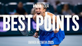 Amanda Anisimova Best Points in 2025 | WTA Highlights